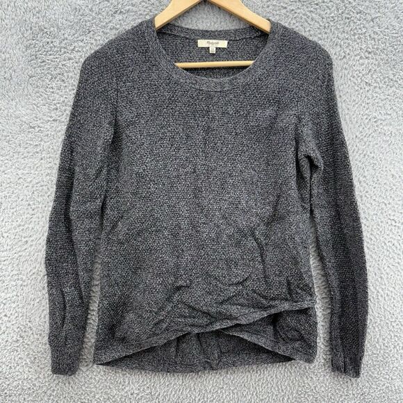 Madewell Womens XS Gray Heathered‎ Loose Knit Layered Long Sleeve Cozy Sweater - Picture 1 of 8
